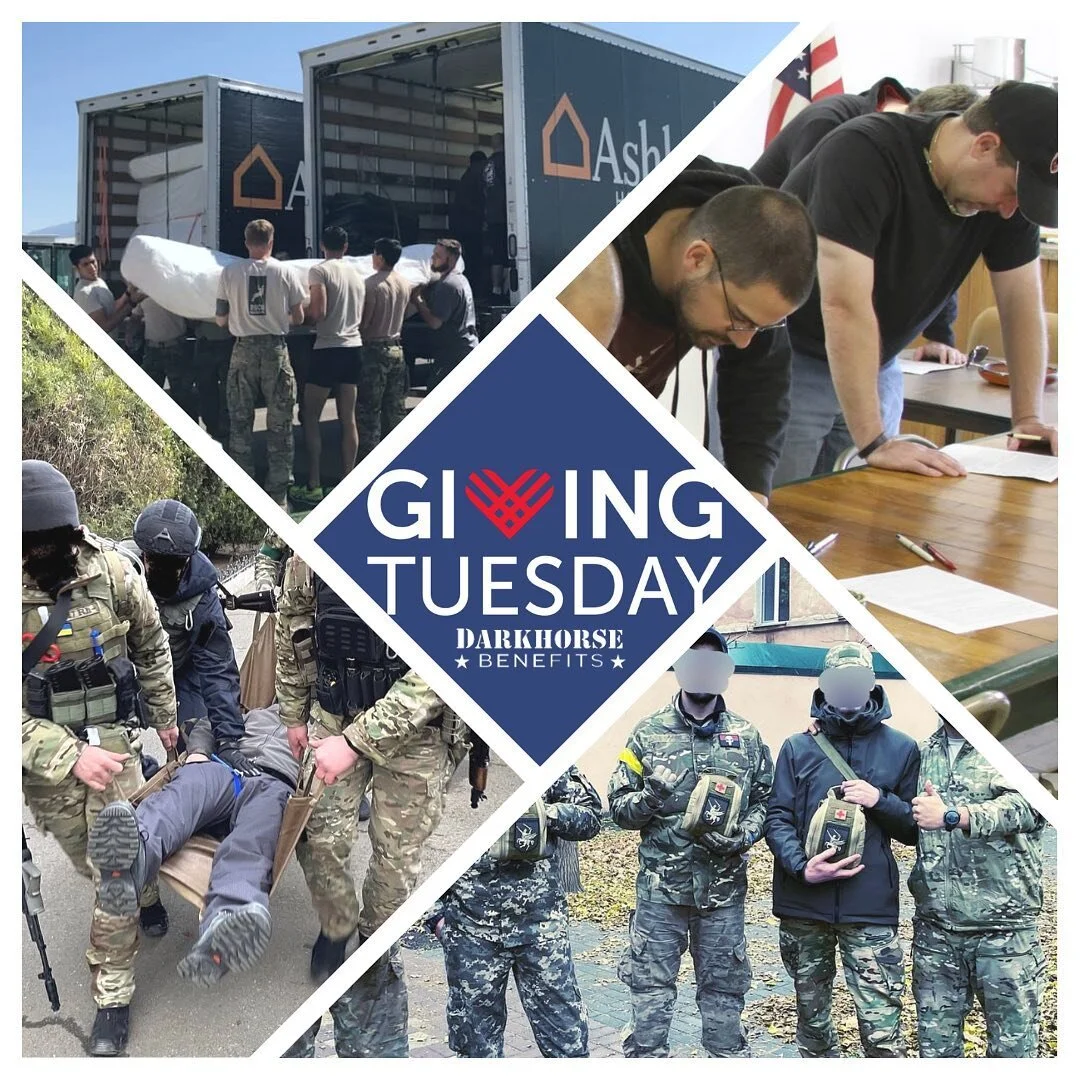 #GivingTuesday is a global giving movement that marks the beginning of the holiday season of giving. At Darkhorse, we are currently focused on three essential missions:
 
1. We is pressing on in Ukraine. Winter has come. As news reports have shown im