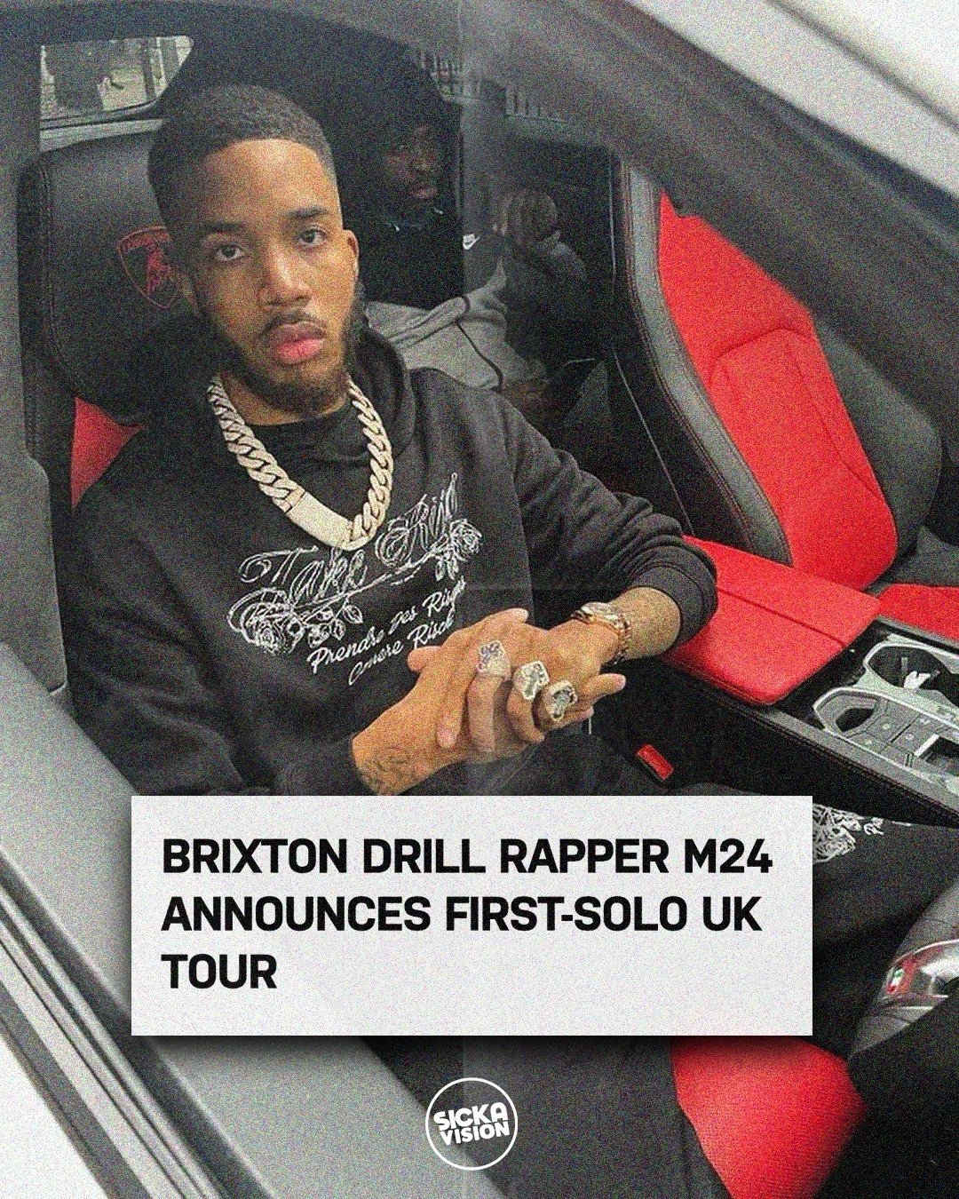 @m24official1, the Brixton-born drill maestro, is touring the UK this summer for his first-ever solo tour! ☀️🇬🇧🎵

Powered by @metropolismusic, M24 will be touring from July 18th to August 10th for a total of five dates in Bristol, Nottingham, Manc