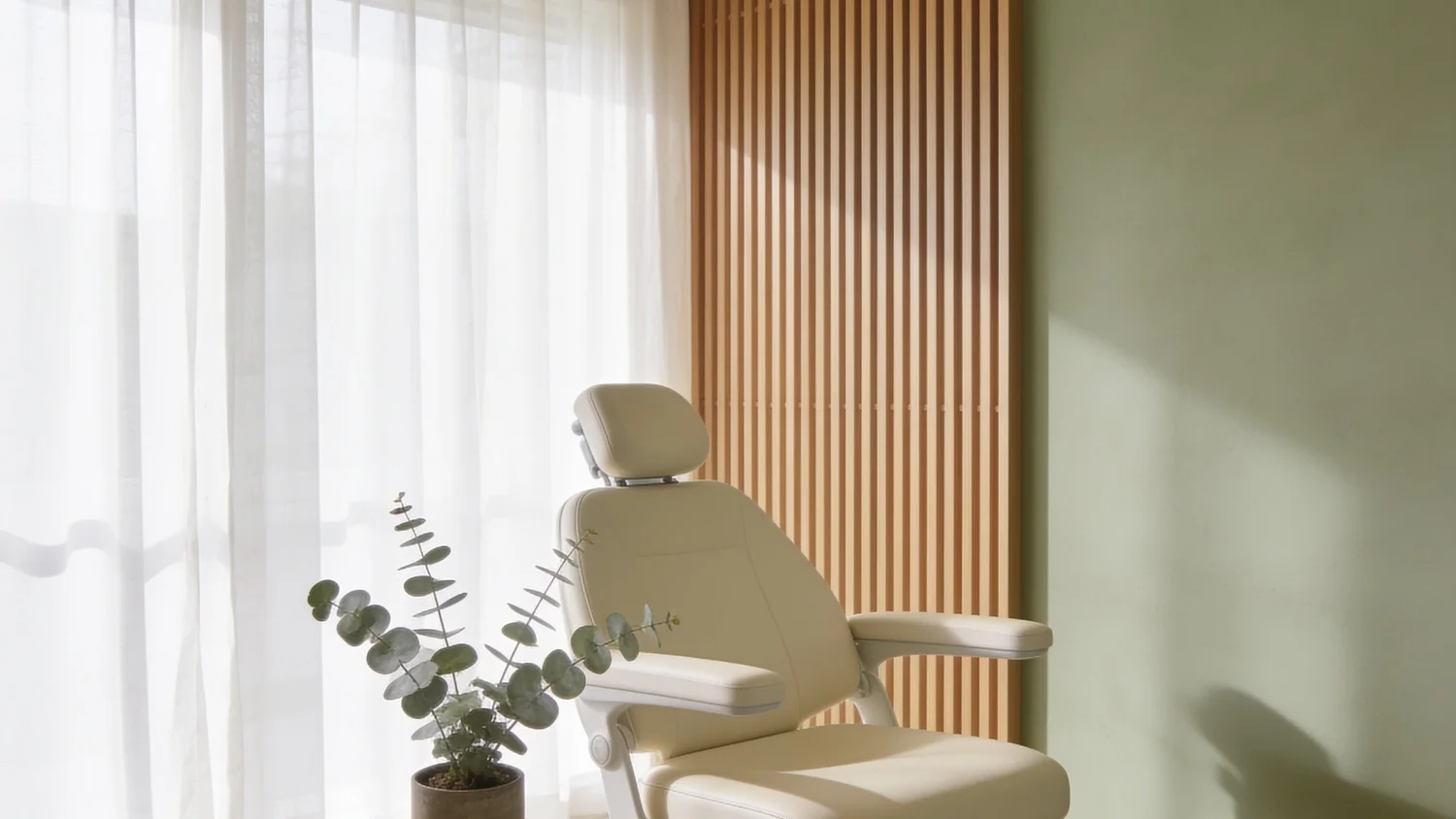 A calm dental consultation room at Total Health Dental Care