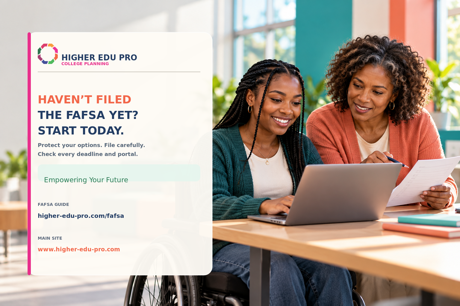 Haven’t Filed the FAFSA Yet? Start Today