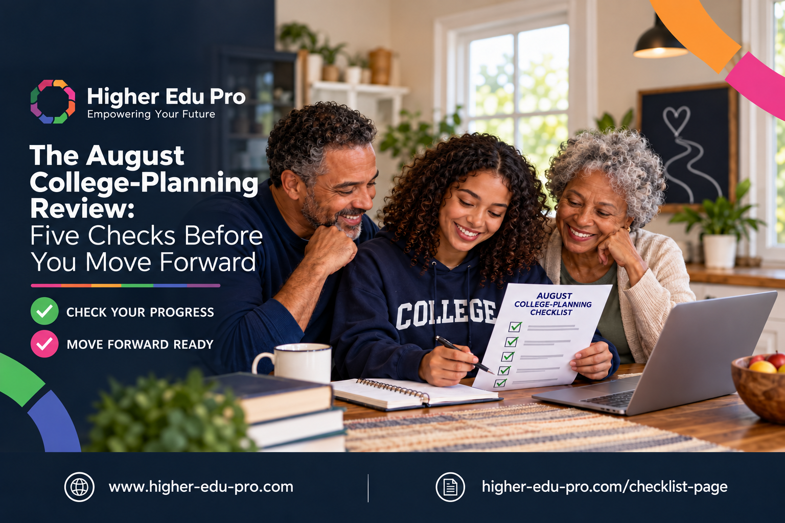 The August College-Planning Review: Five Checks Before You Move Forward