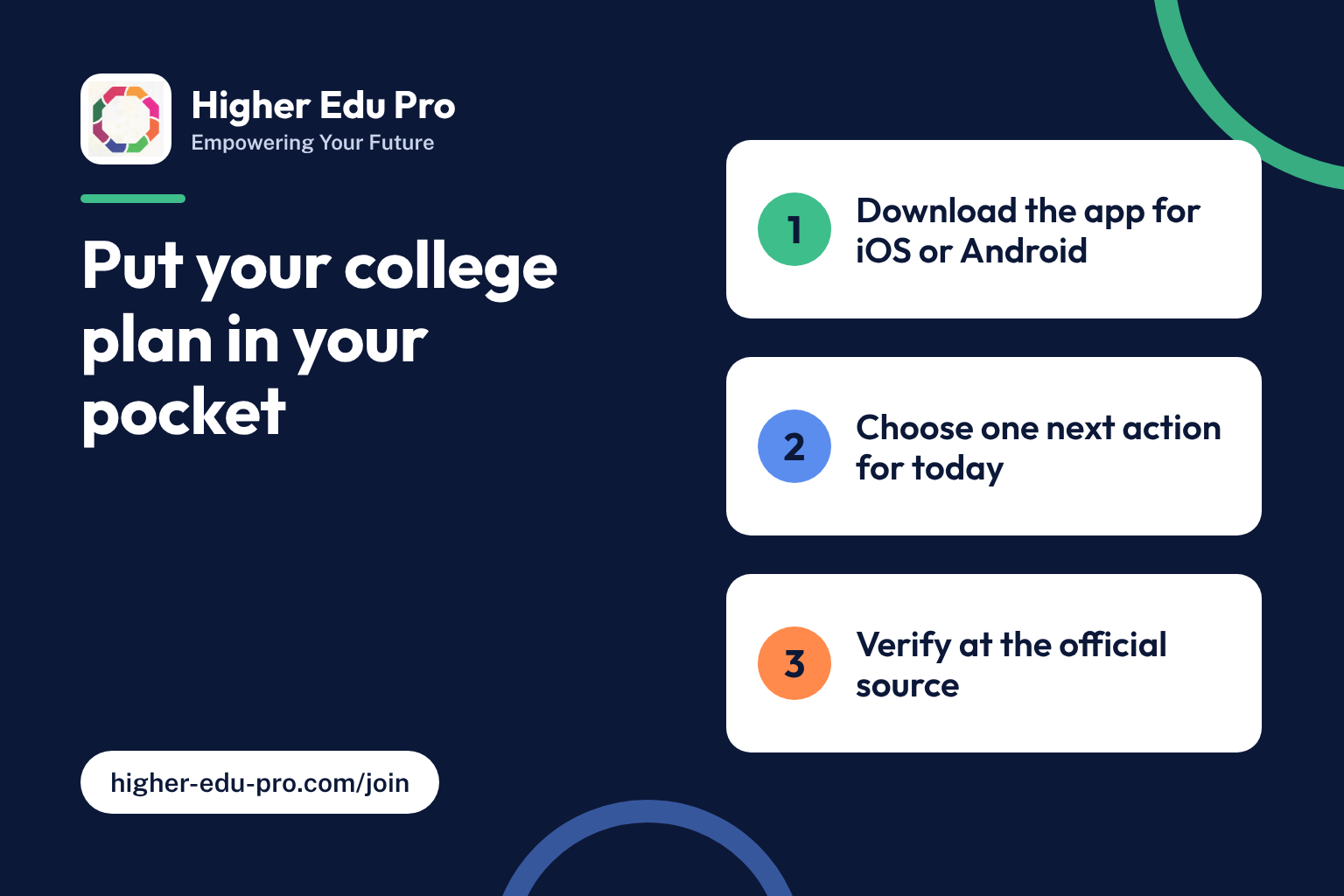Put Your College Plan in Your Pocket—and Keep Your Next Move Clear