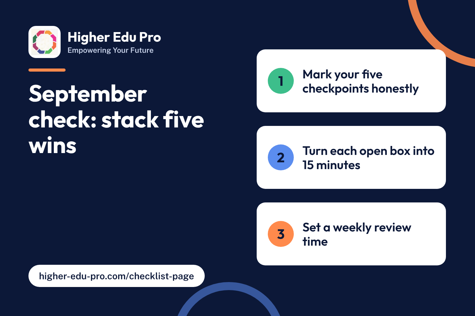 Your September Progress Check: Stack Five Wins Before Deadlines Stack Up