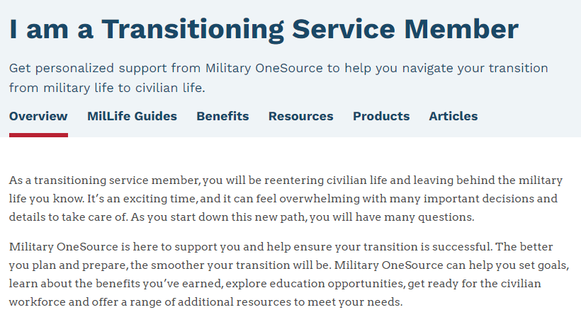 Transitioning to Civilian