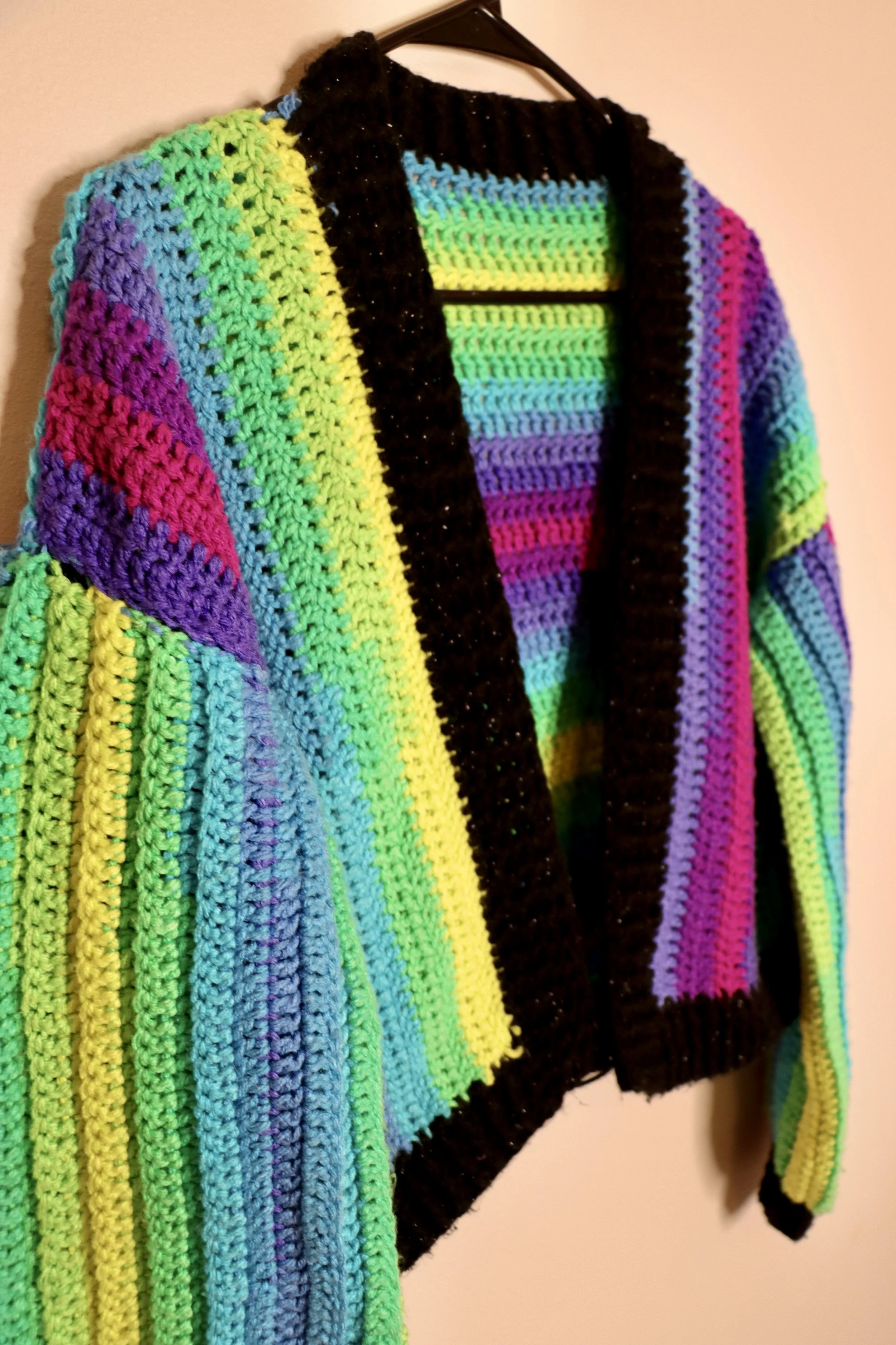 FLY GIRL CROCHET SWEATER COLORFUL