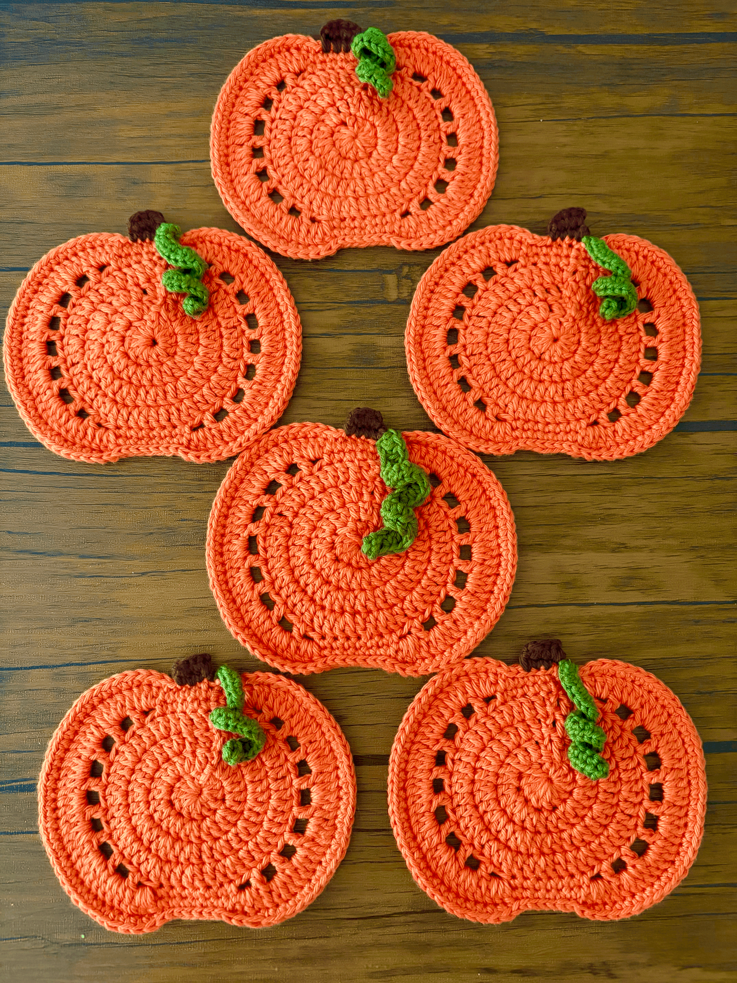 Crochet Pumpkin Coaster
