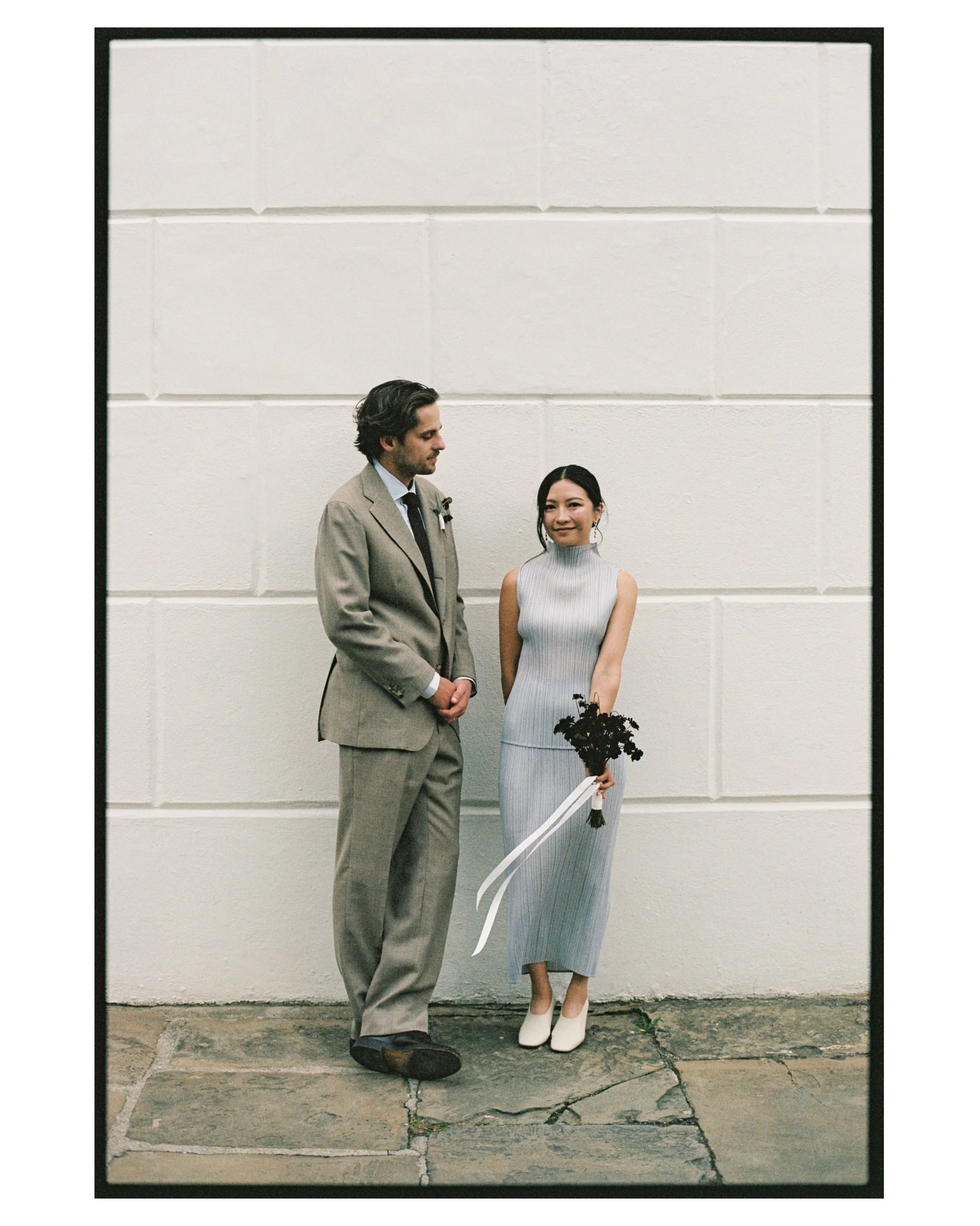 A London love story with G+R 🤍 captured entirely on 35mm film 📸
&bull;
A few favourite people, &ldquo;I do&rdquo;s at the iconic @sayidoislington, portraits in the sunshine, and celebrations at the utterly gorgeous @westernslaundry 

Huge thank you
