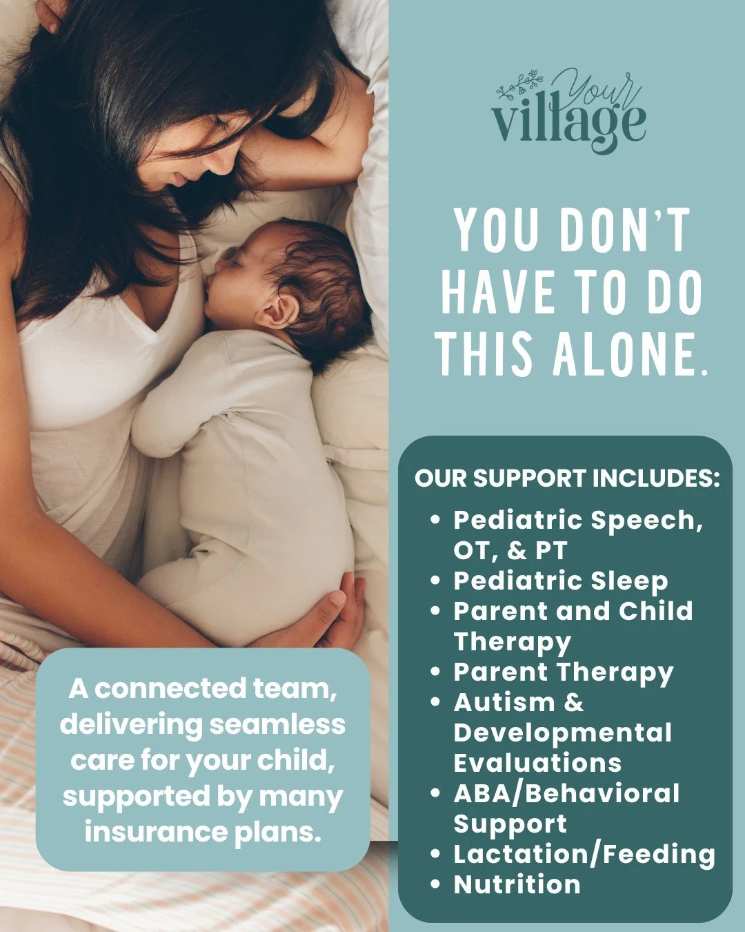We know what it&rsquo;s like to feel unheard or under supported&mdash;and we&rsquo;re here to change that. At Your Village, we provide compassionate, personalized care for your child and your whole family. 💛

Because when families are supported, chi
