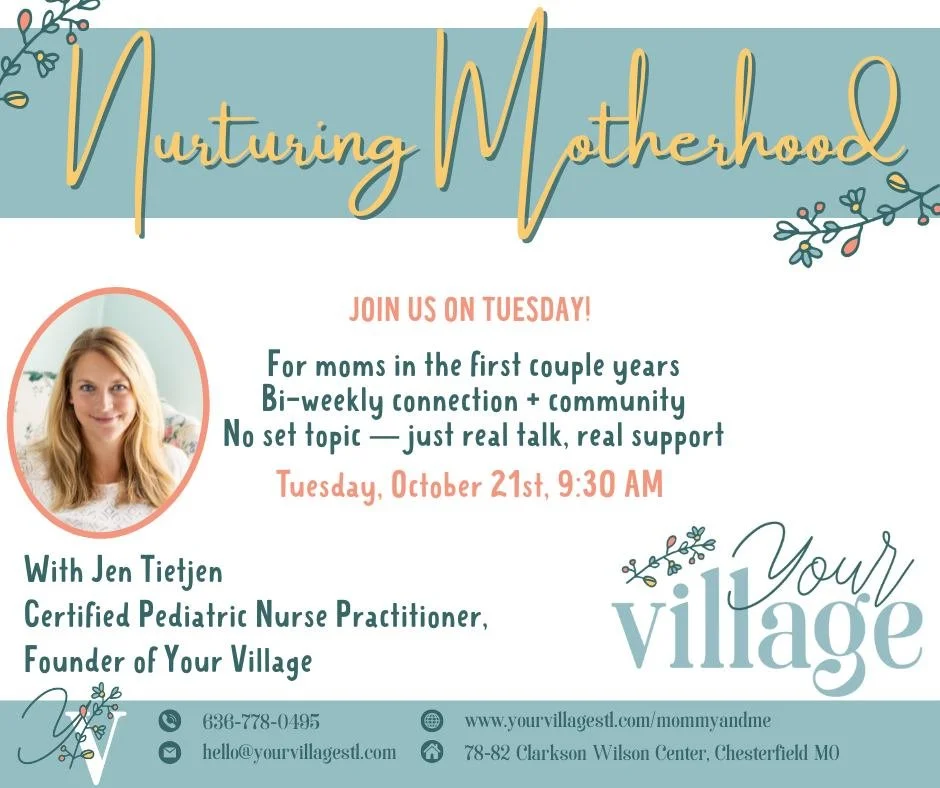 JOIN US ON TUESDAY!

✨ Nurturing Motherhood is your space to connect, share, and feel supported in the early years of motherhood. Each week we gather for real talk around the highs, lows, and everything in between &mdash; no prep needed, just come as