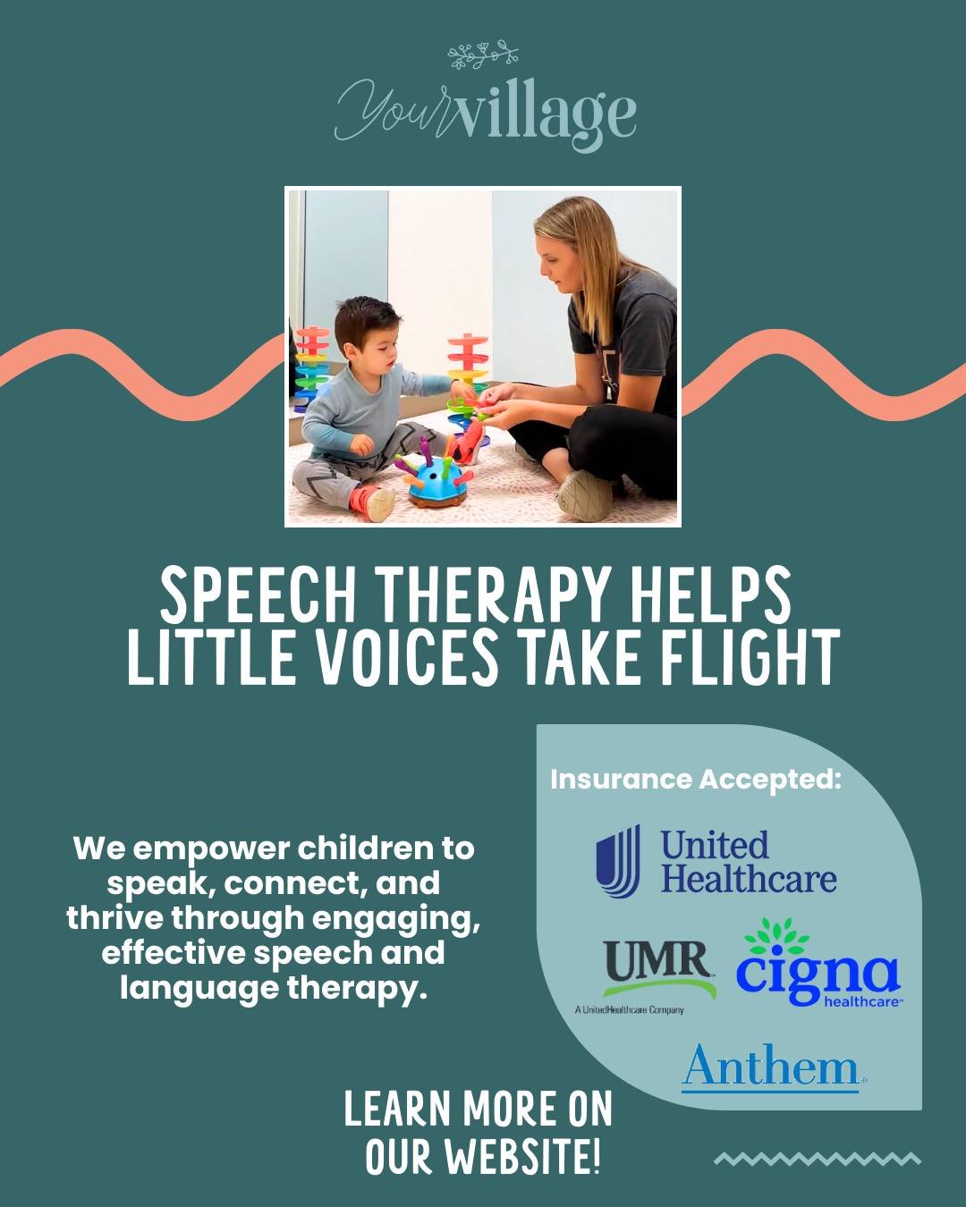✨ At Your Village STL, we help little voices take flight with speech therapy &mdash; unlocking communication, building confidence, and nurturing social growth every step of the way. 💬💛

Whether your child is just starting to express themselves or n