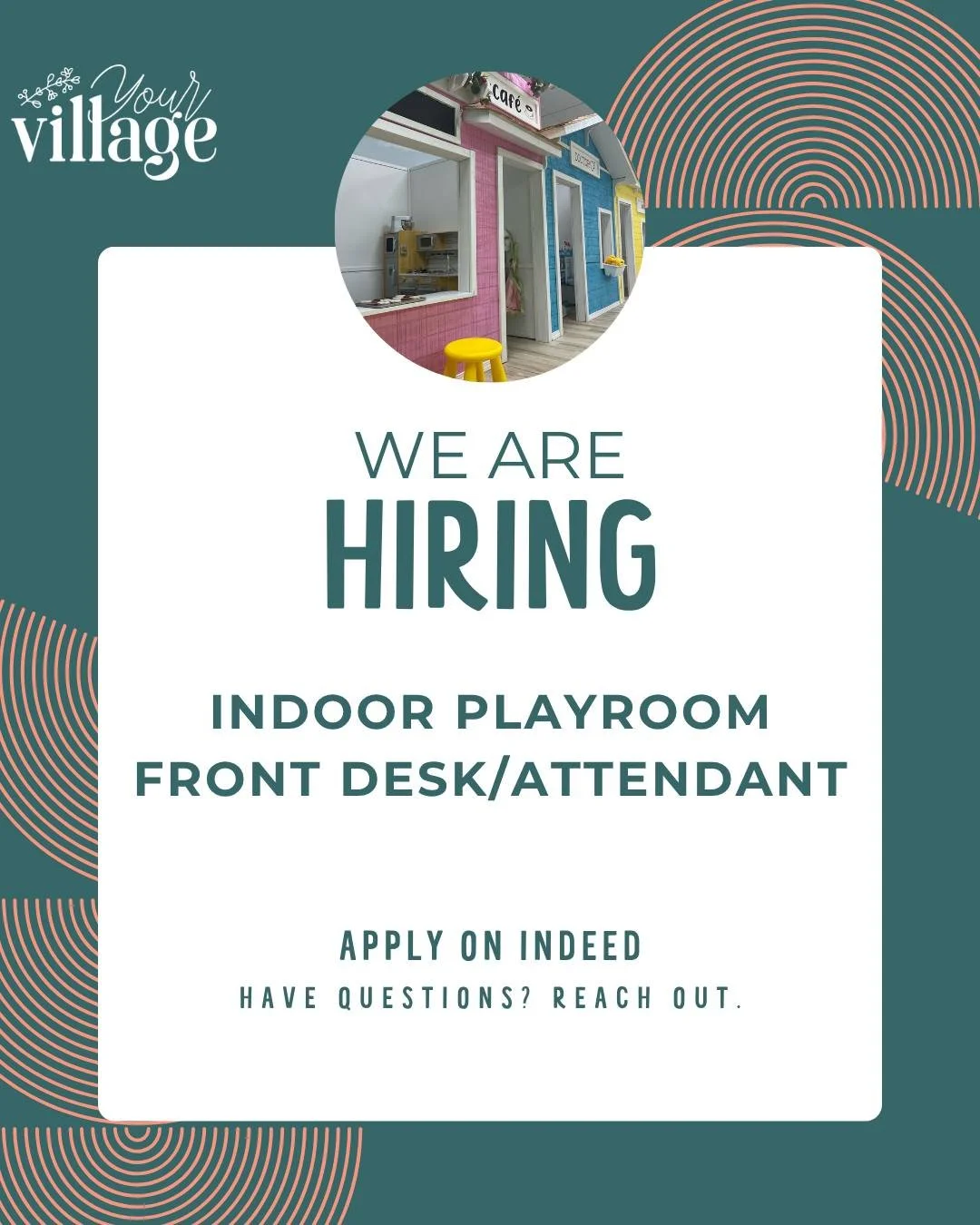 ✨ We&rsquo;re Hiring at Your Village STL! ✨

Looking for a fun, flexible part-time role where you get to interact with families and be part of a positive, community-focused space? 💛

We&rsquo;re searching for a Playroom Front Desk / Attendant to joi