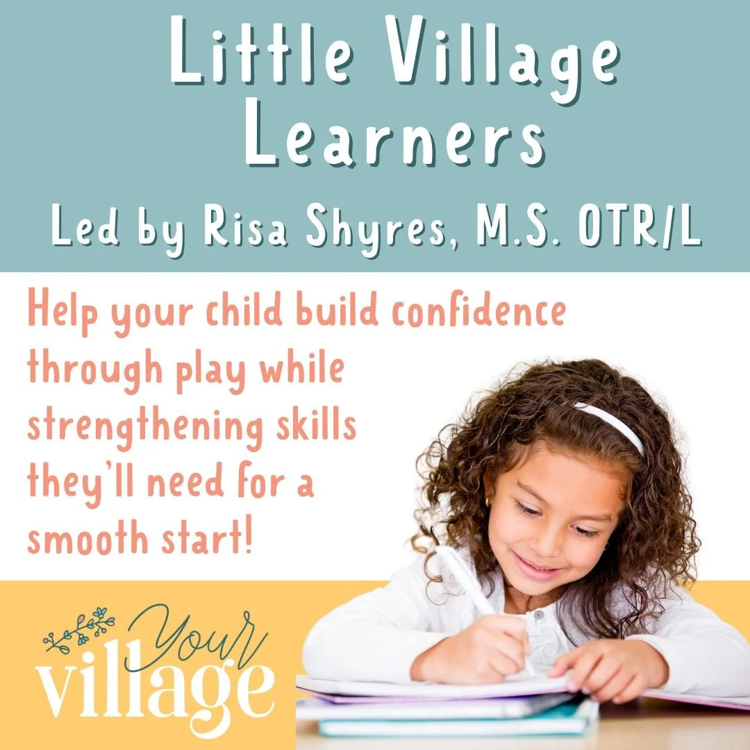 ☀️ Summer Groups are here at Your Village!

Give your child a summer filled with growth, connection, and confidence-building in a supportive small-group setting. 💛

✨ Little Explorers: Food &amp; Friends
Ages 3&ndash;5
Focused on emotional expressio