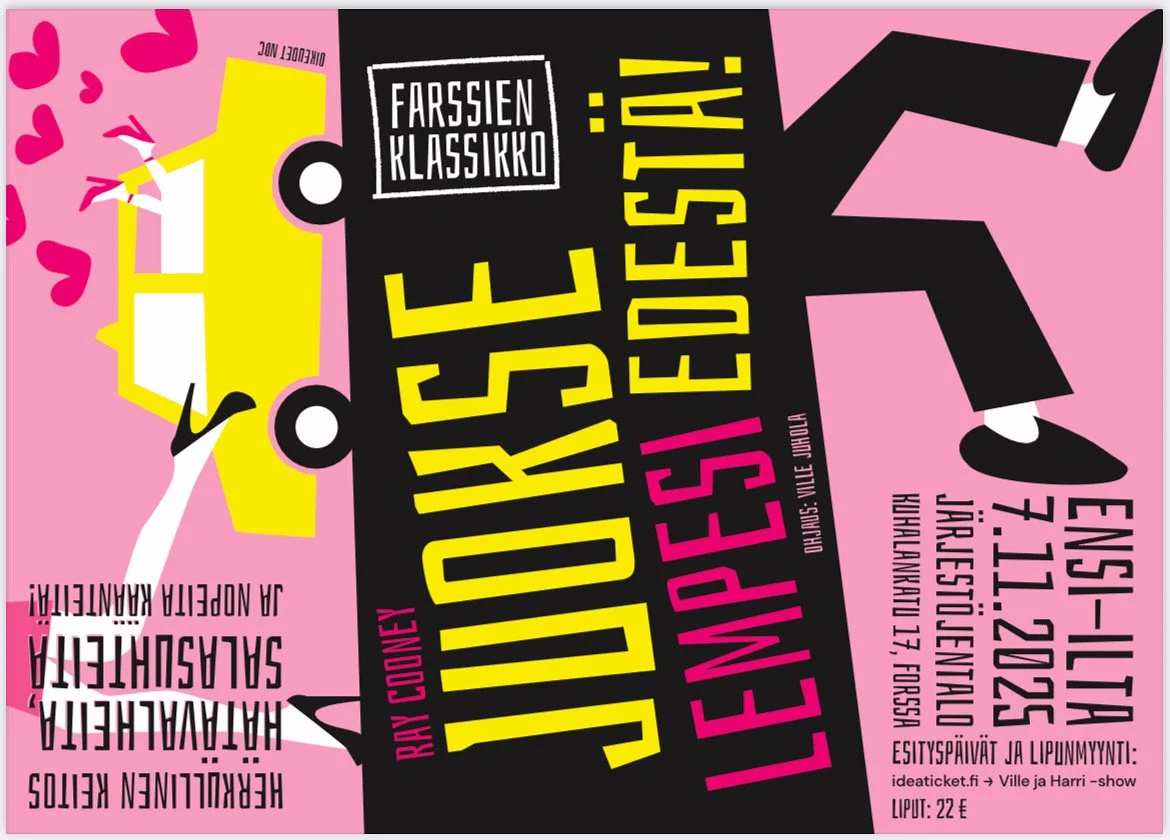 ”Juokse lempesi edestä -farssi”