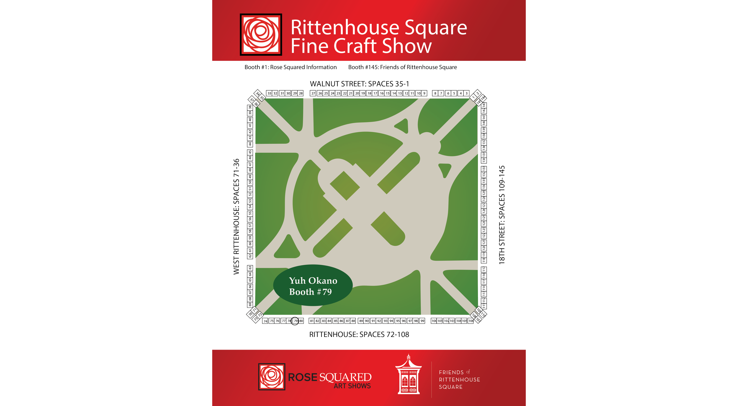 Rose Squared / the Rittenhouse Square Fine Craft Show