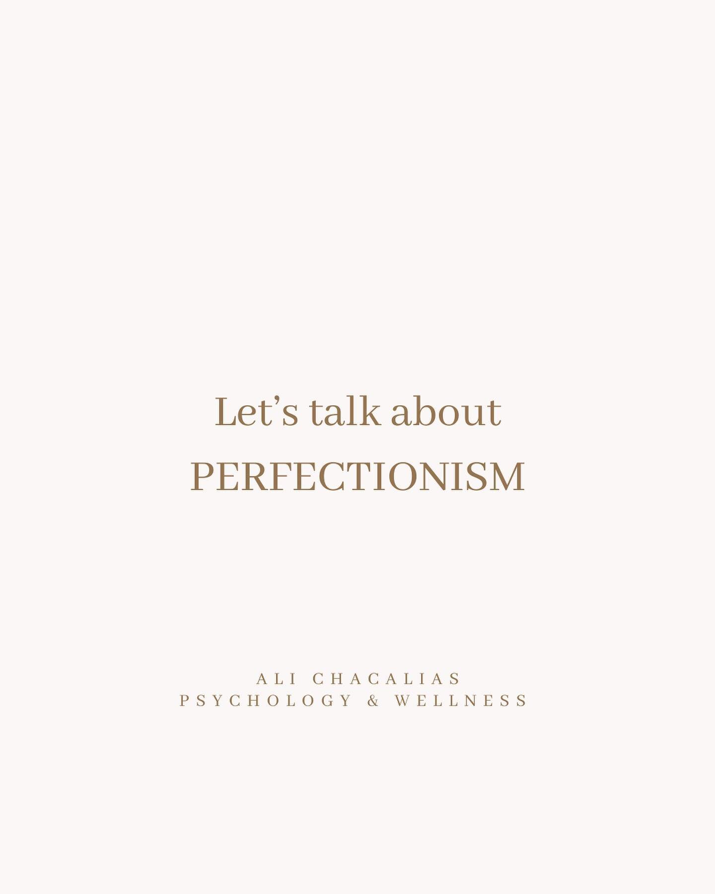 Let&rsquo;s talk about Perfectionism🙌🏻

I have been LOVING my ACT training on perfectionism and people pleasing so wanted to share some bits with you all! Perfectionism is one of those patterns that can be so tough to navigate. There are so many fa