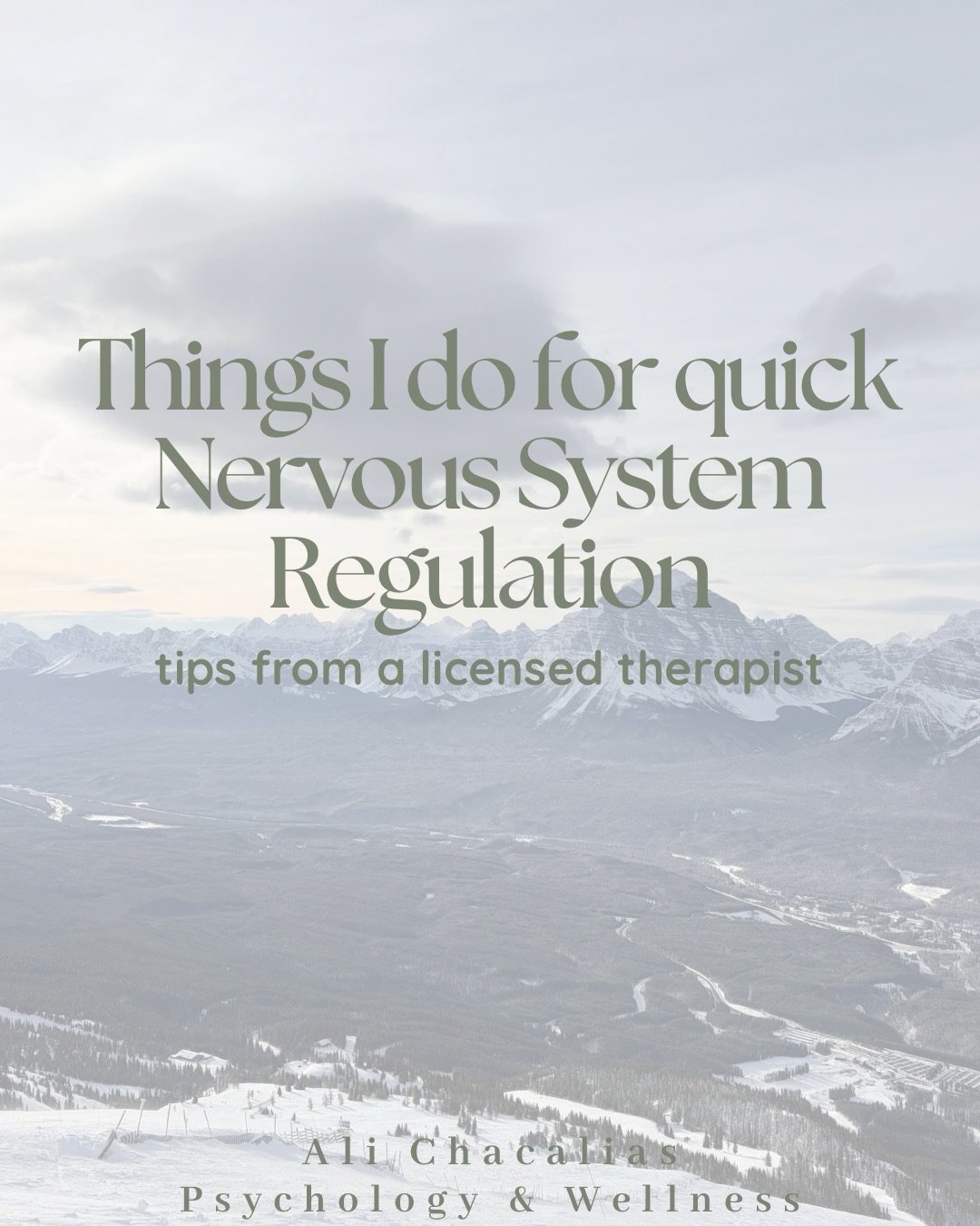 Who&rsquo;s starting Thursday feeling a little off? Nervous system dysregulation for the busy but overwhelmed &amp; over stimulated. Small practices make a big difference when used consistently as a part of your daily routine. These are things I do r