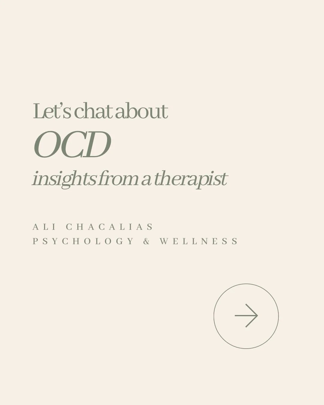 Let&rsquo;s chat OCD&hellip;Calgary psychologist focusing on all things anxiety 🛋️

D i s c l a i m e r - my content is for educational and enjoyment purposes and is not meant to replace therapy.