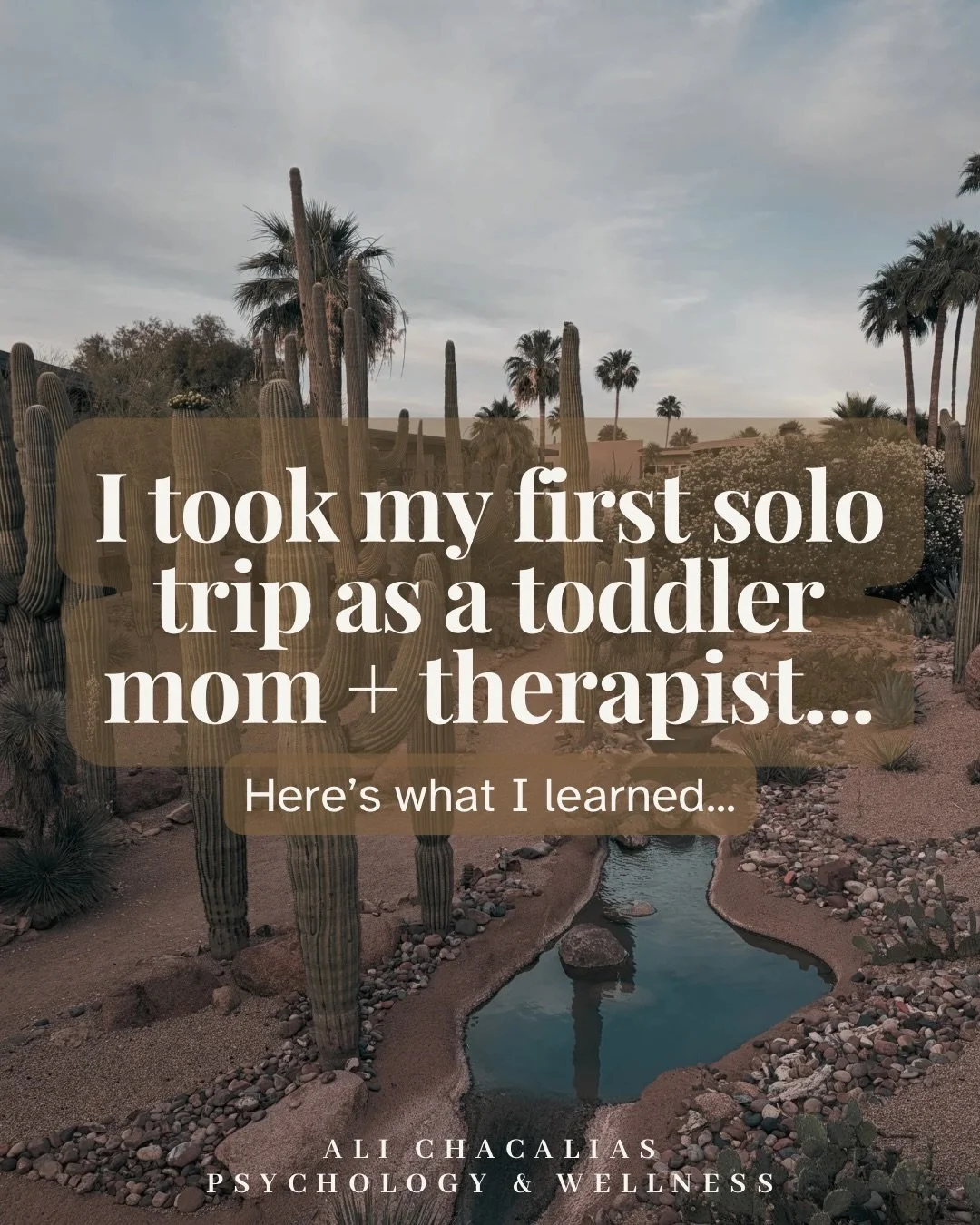 This was a big one for me🥲

I struggle with mom guilt big time&hellip;as so many of us do. This trip was the best reminder that my relationship with myself is JUST as important as my relationship with my little. Showing up for yourself takes work as