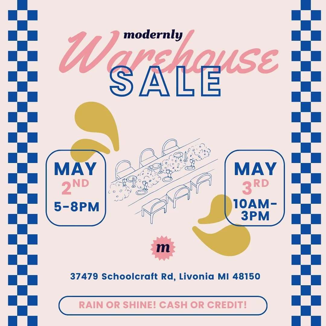 WAREHOUSE SALE WEEK!!! 🎉

Rain or shine, we&rsquo;ll see you later this week for our annual warehouse sale! We&rsquo;ll be opening our doors for two days only👇

&bull; Friday, May 2nd 5-8pm
&bull; Saturday, May 3rd 10am-3pm

Come find a new treasur