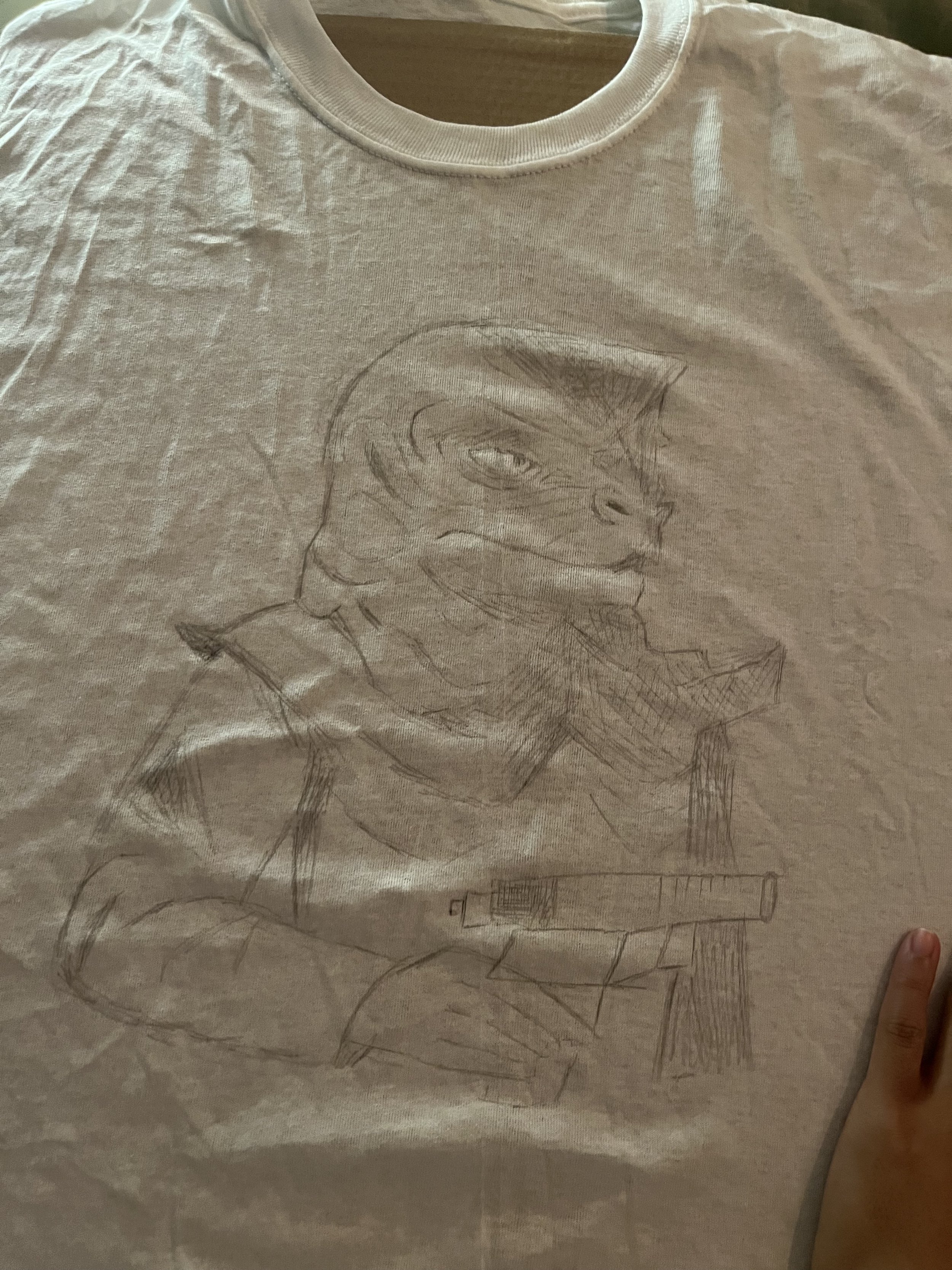 roscoe t-shirt, process