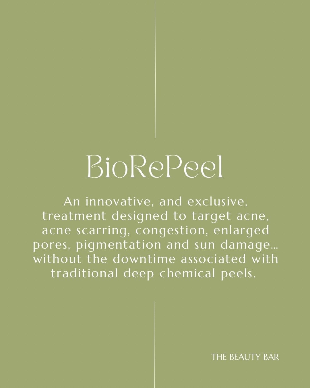When the calendar has a BioRePeel scheduled&hellip; you know it&rsquo;s going to be a good day!

BioRePeel&rsquo;s are a treatment designed to target acne, acne scarring, congestion, enlarged pores, pigmentation and sun damage. It&rsquo;s no secret t