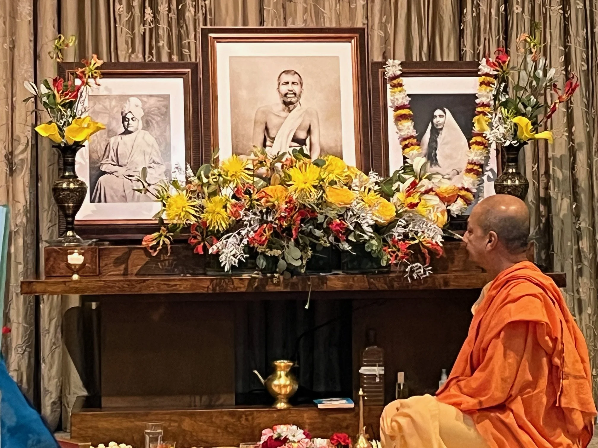 Holy Mother's Puja performed by Swami Sarvapriyananda