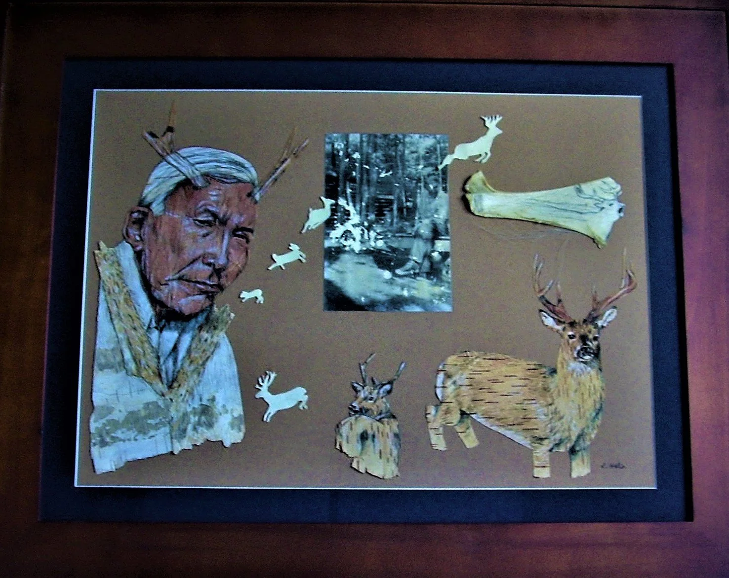 Shape Shifting, birch bark,  rawhide, photo.JPG