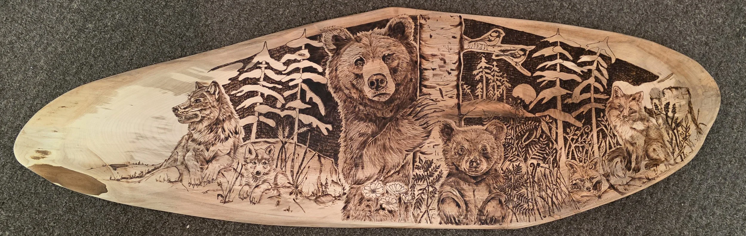 Bear Wood burning.jpg