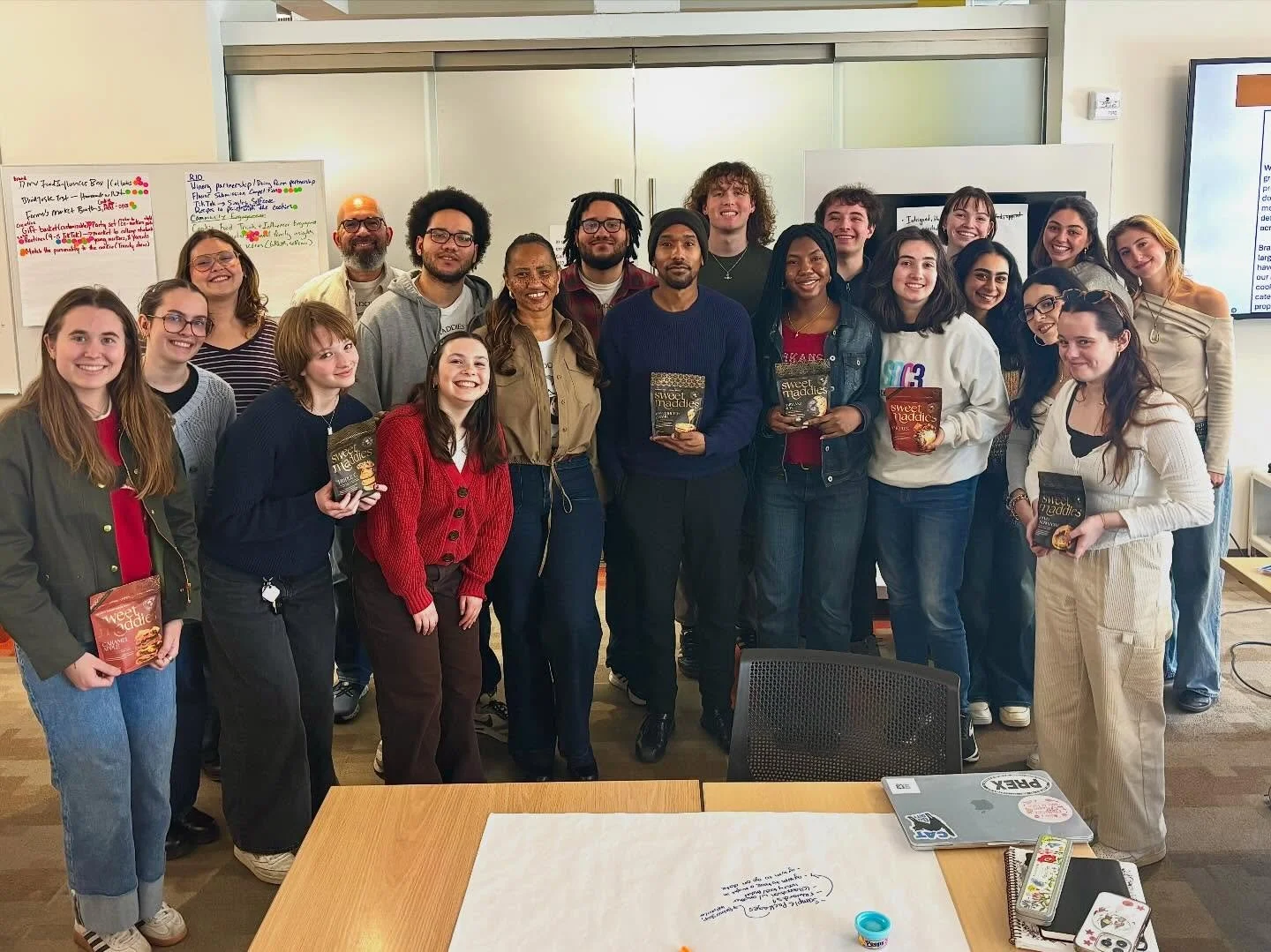 SOC3 had the incredible opportunity to meet with the owners of Sweet Maddie&rsquo;s during our brainstorming workshop. 

Together, we developed a range of ideas to highlight Sweet Maddie&rsquo;s mission as an elevated at-home experience for users acr