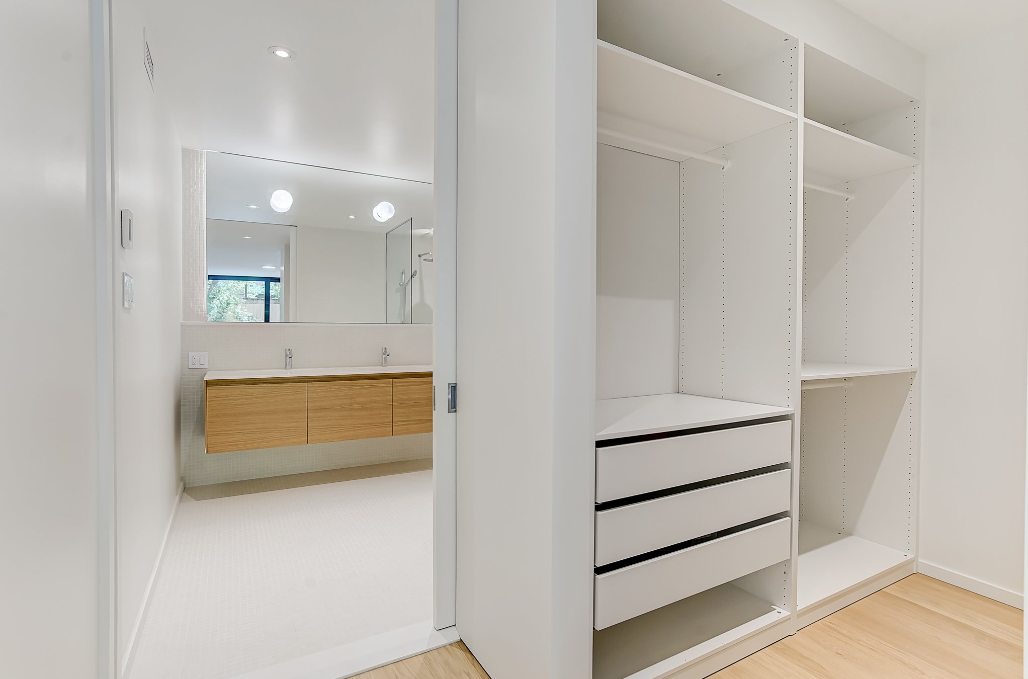 Custom closet and primary bath