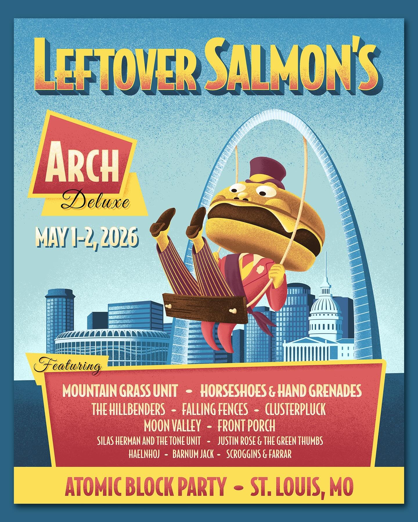 Just an illustration of an elected official with a cheeseburger for a head. Feels appropriate. 

Big thanks to @leftoversalmonmusic and @jamopresents for the opportunity to do some good ol&rsquo; grain shading! 
Despite Mayor McCheese&rsquo;s anatomi