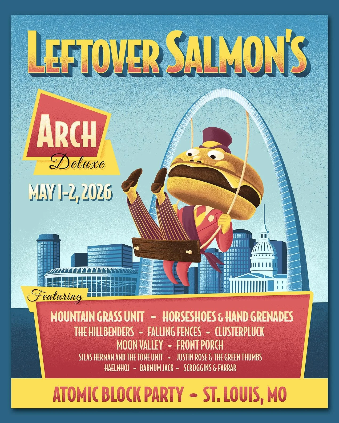 Just an illustration of an elected official with a cheeseburger for a head. Feels appropriate. 

Big thanks to @leftoversalmonmusic and @jamopresents for the opportunity to do some good ol&rsquo; grain shading! 
Despite Mayor McCheese&rsquo;s anatomi