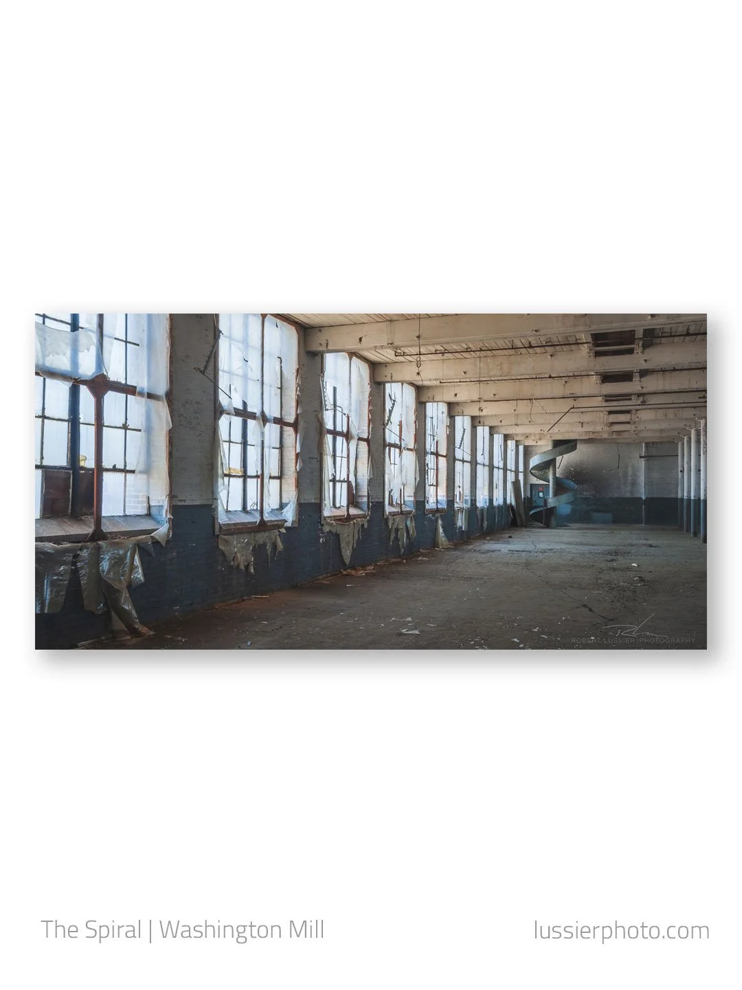 The Spiral
An image from the Washington Mill, Lawrence, MA. This was captured way back in 2010. The mill has since undergone massive renovations and now boasts residential, and commercial space -- part of the city's revitalization. 
.
.
.
#lawrencema