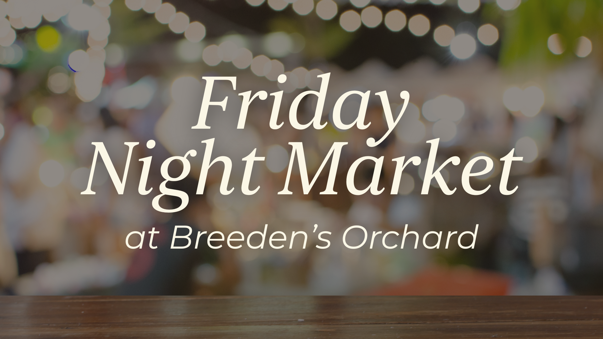 Friday Night Market