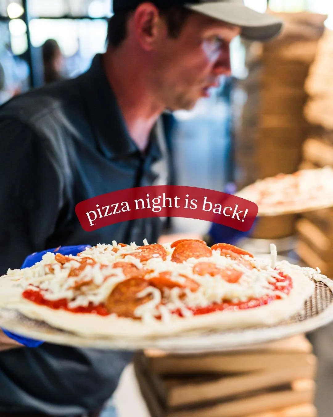 Pizza Night is almost back! 🍕

Join us every Thursday beginning April 2nd for fresh pizza, orchard views, and rotating activities like Singo and Trivia. 🎶

Good food, good fun, and a reason to look forward to Thursdays again. ✨

#BreedensOrchard #M