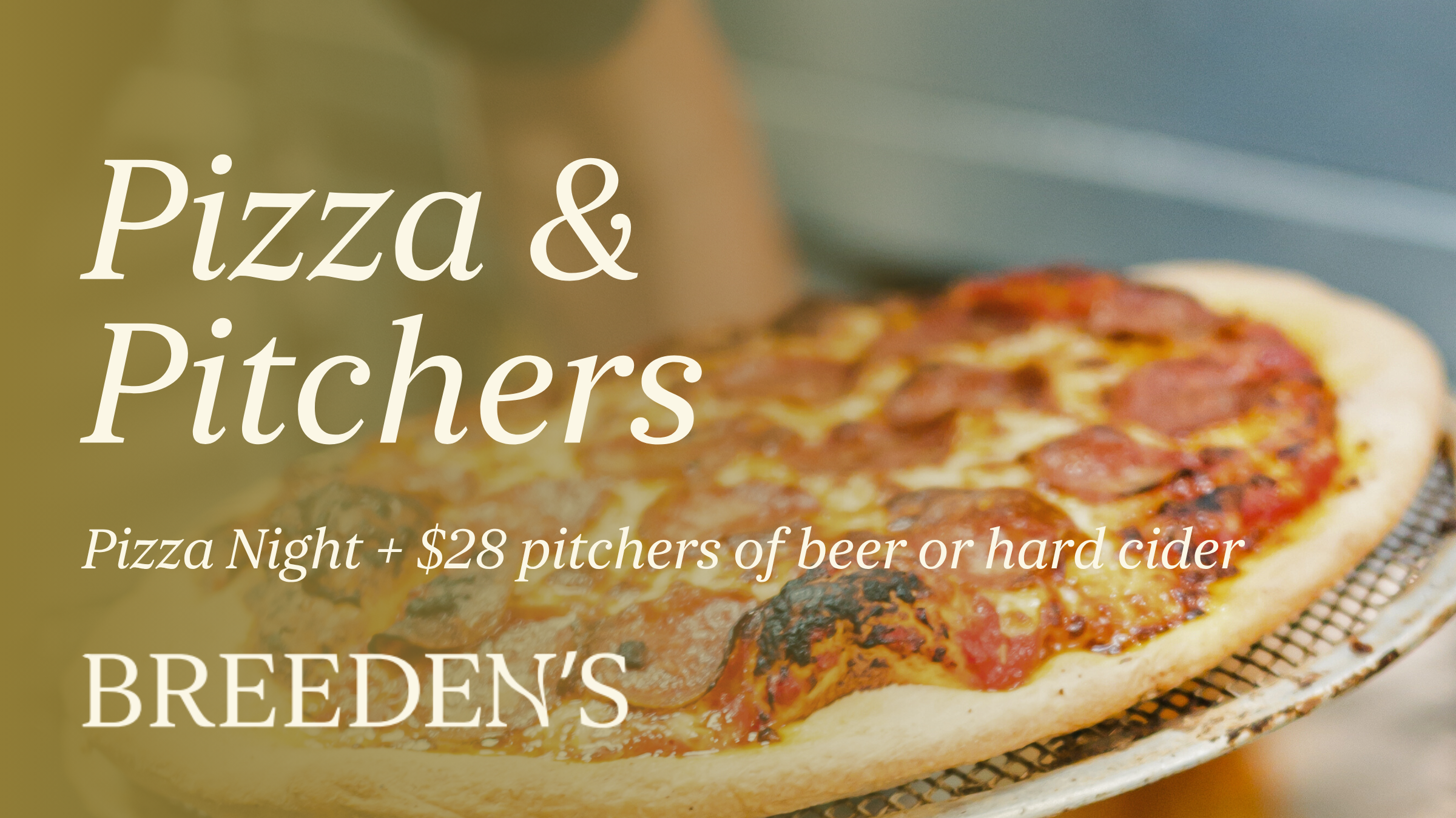 Pizza &amp; Pitchers Thursdays
