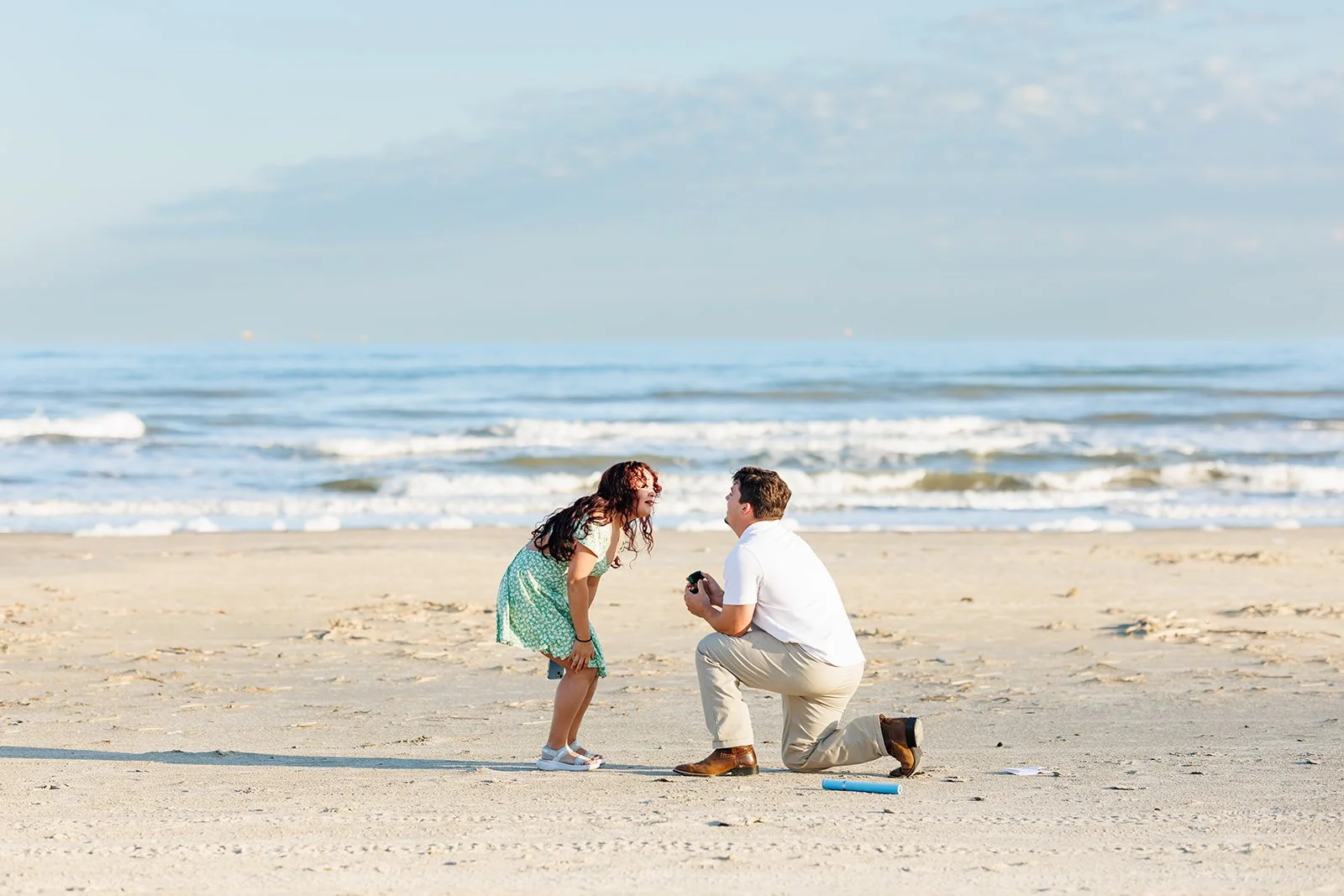 Houston Proposal, surprise proposal at the Beach with the best proposal photographer