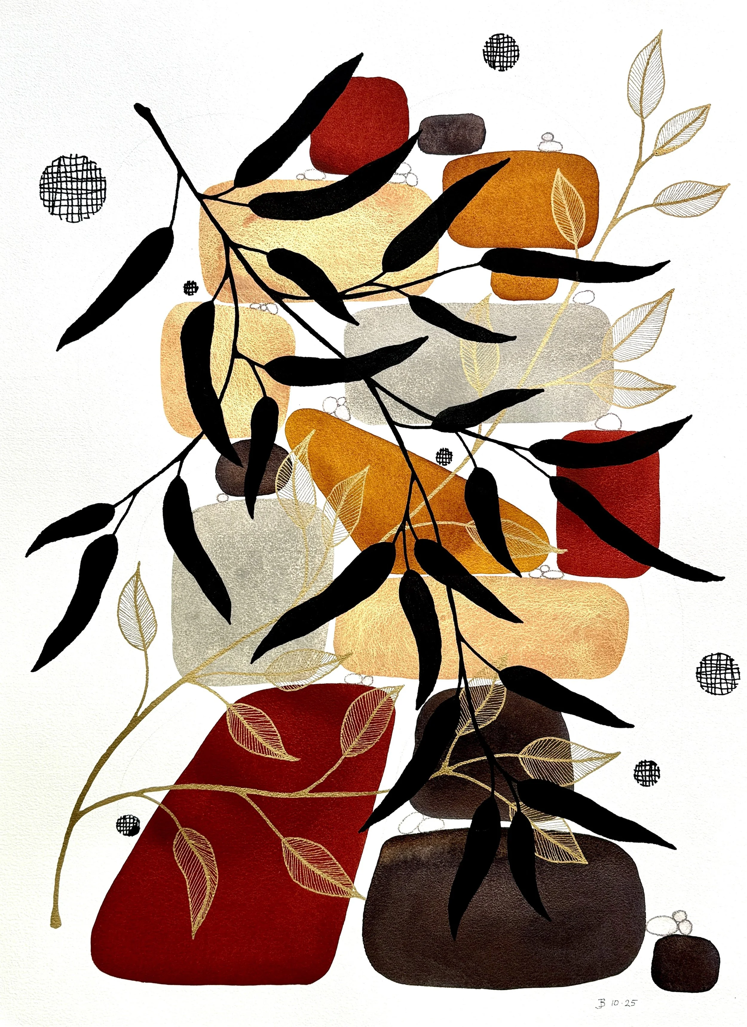 La Vida Hermosa - 
30"x22" with deckled edges - 
Unframed - 
$975 (Stored in Mexico)