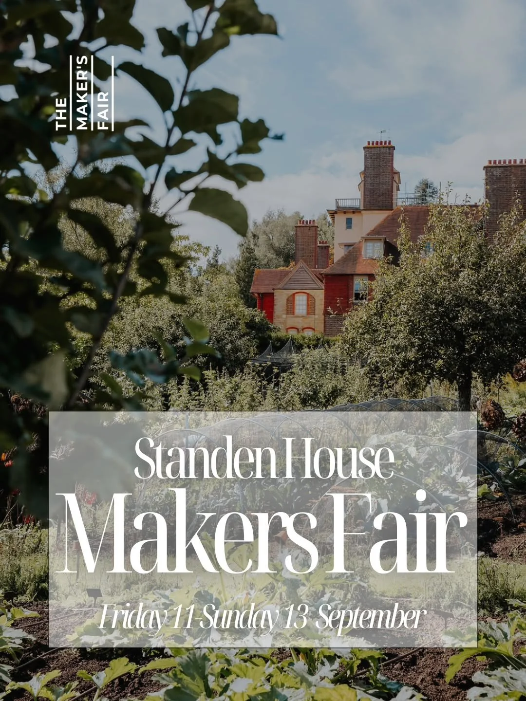 One of our stand-out events of the year returns this September! 

Join us from 11&ndash;13 September for The Maker's Fair at the beautiful Standen House &amp; Gardens, National Trust. @standennt

Set against the backdrop of this stunning Arts &amp; C