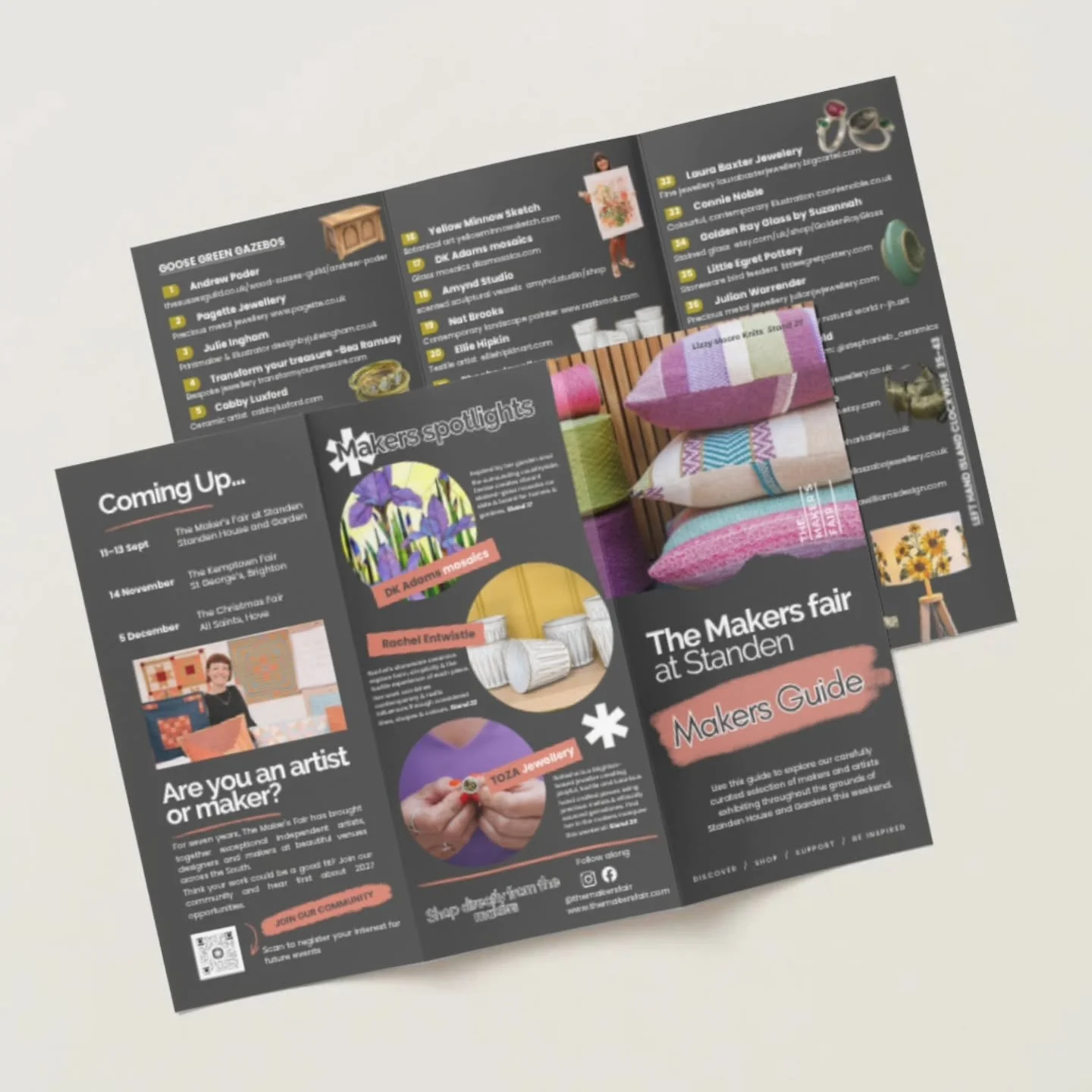 PICK UP YOUR MAKERS GUIDE

Heading to the Standen House &amp; Gardens Maker&rsquo;s Fair this weekend? Make sure you pick up one of our Makers Guides!

Inside, you&rsquo;ll find a directory of all the wonderful makers joining us, along with their web