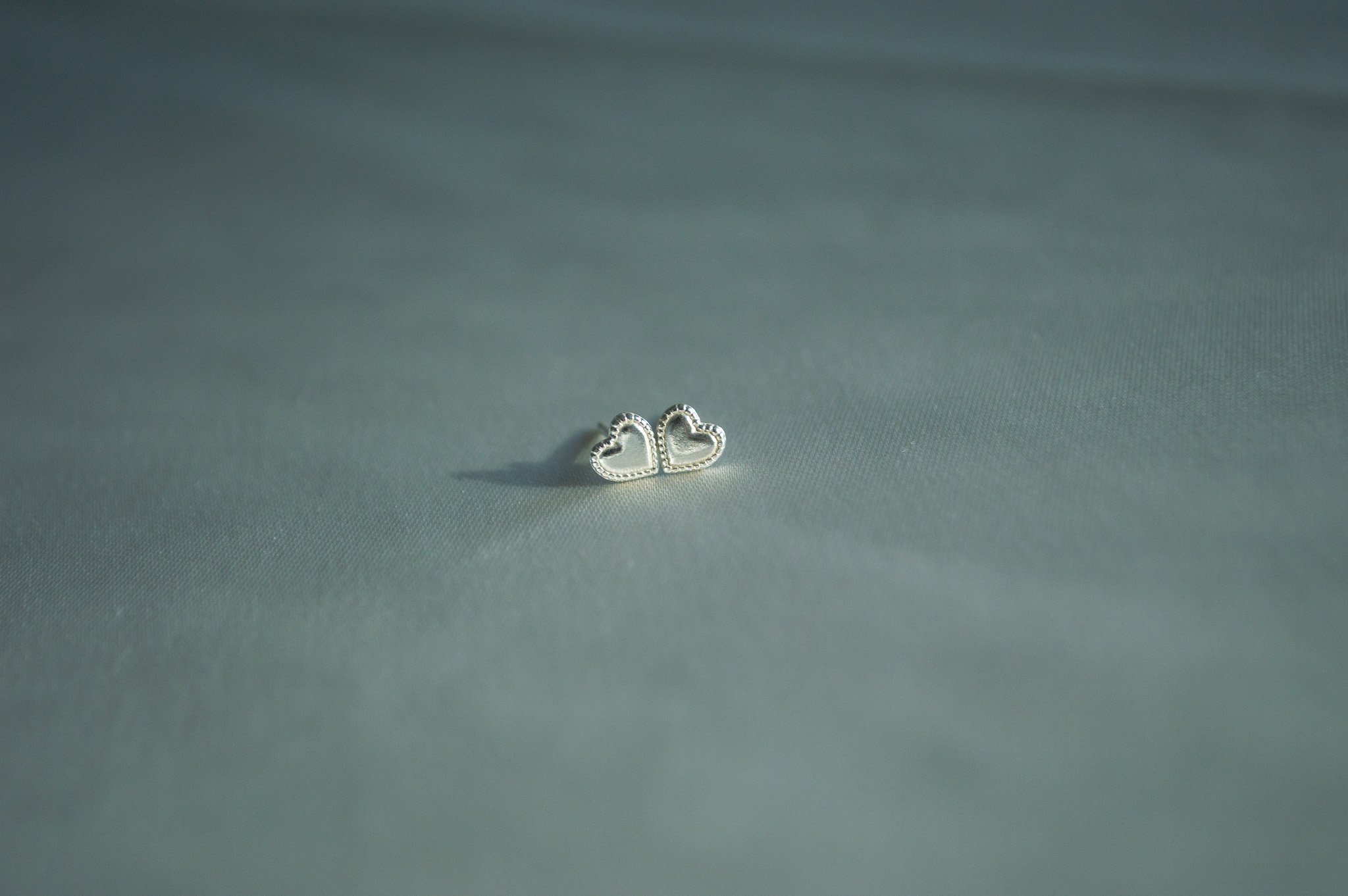 Dainty Heart Stud Earrings