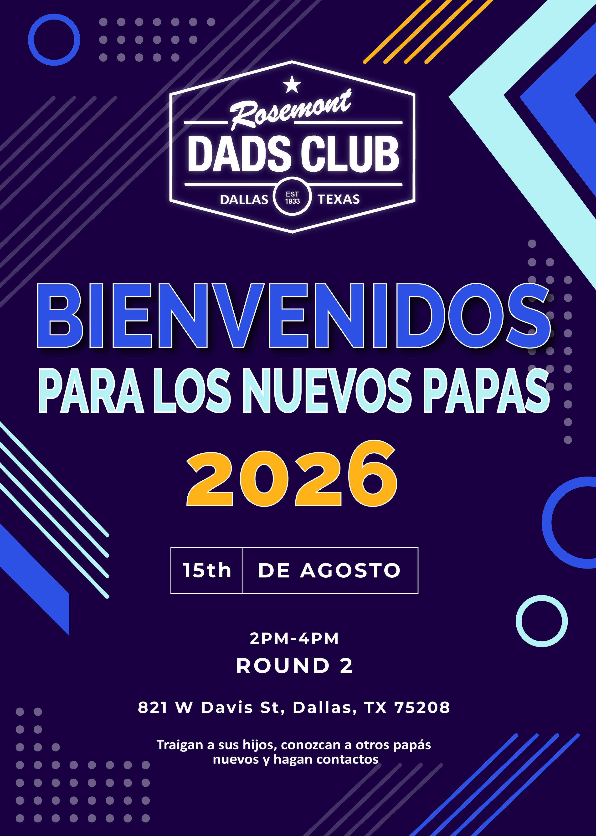 NEW DADS WELCOME