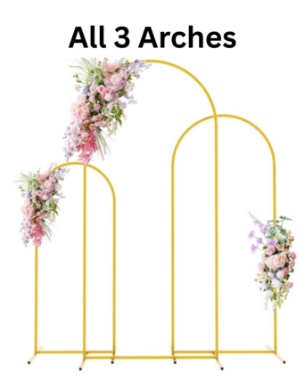Arch Backdrops- Set of 3 Frames ONLY