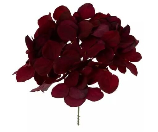 Backdrop Hydrangea Pick (Burgundy)