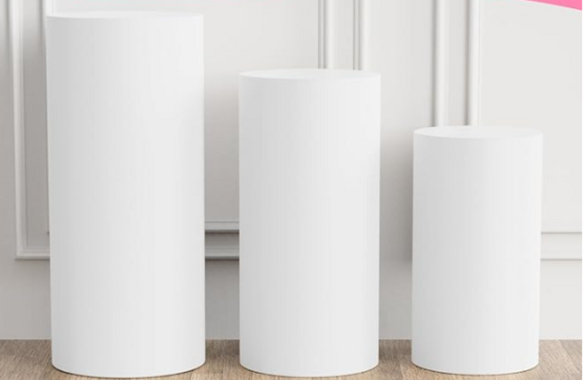 3pc/set Metal Cylinder Pedestals