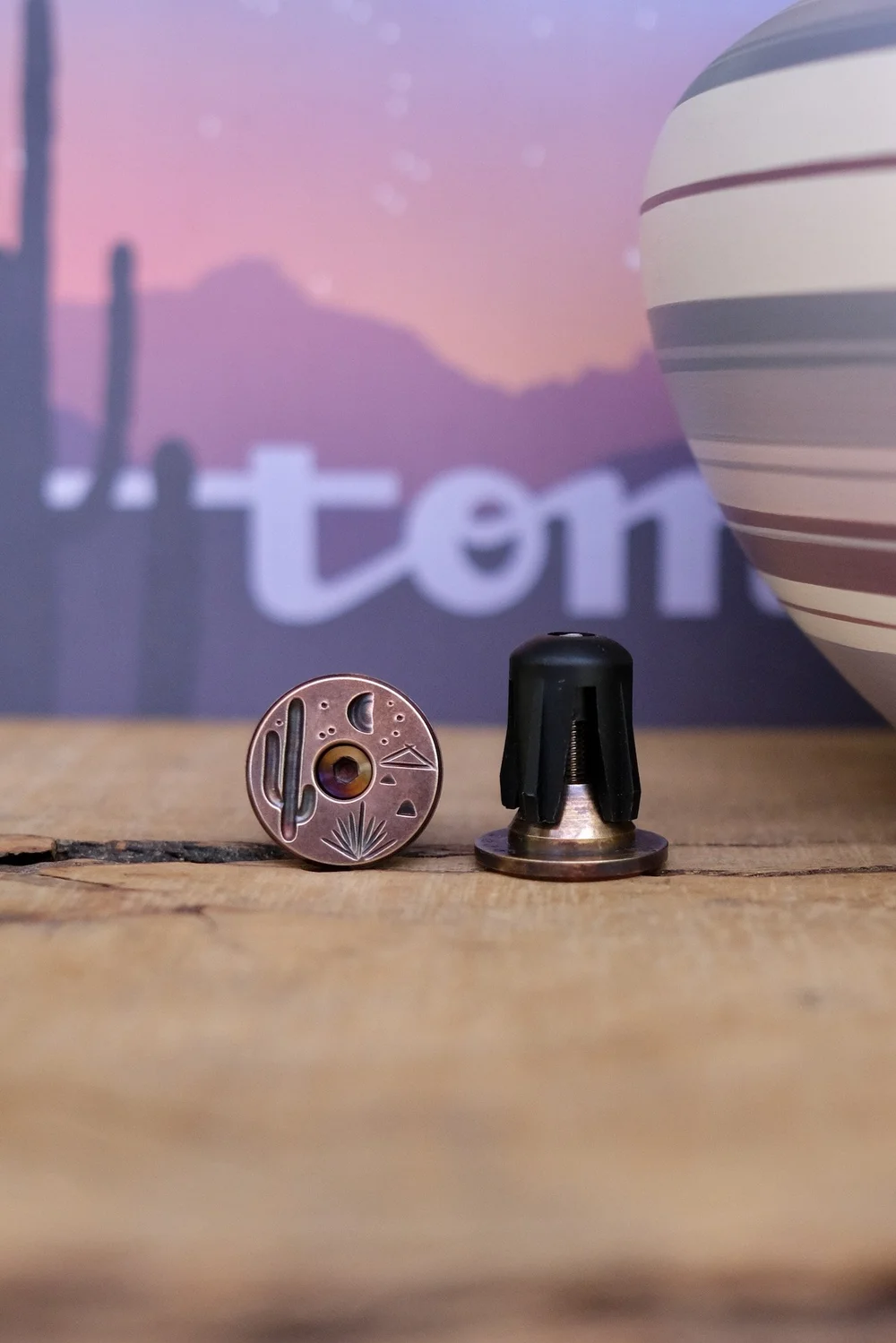 Handmade Brass Bar End Plug Set 