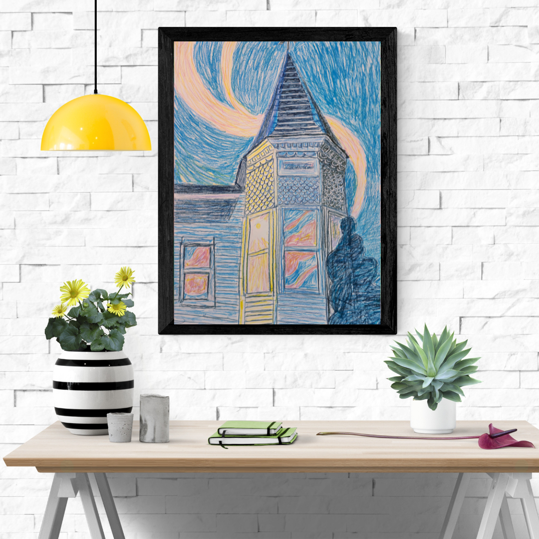 Green Modern Interior Wall Art Frame Poster Mockup Instagram Post.png