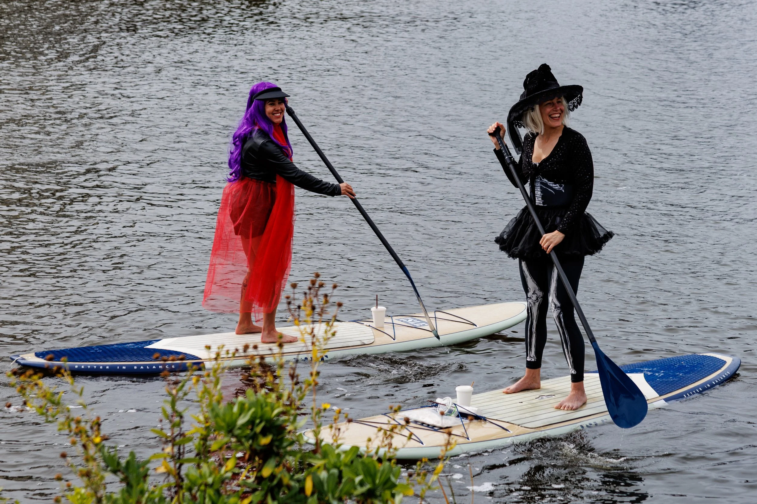 Friends who paddle together...