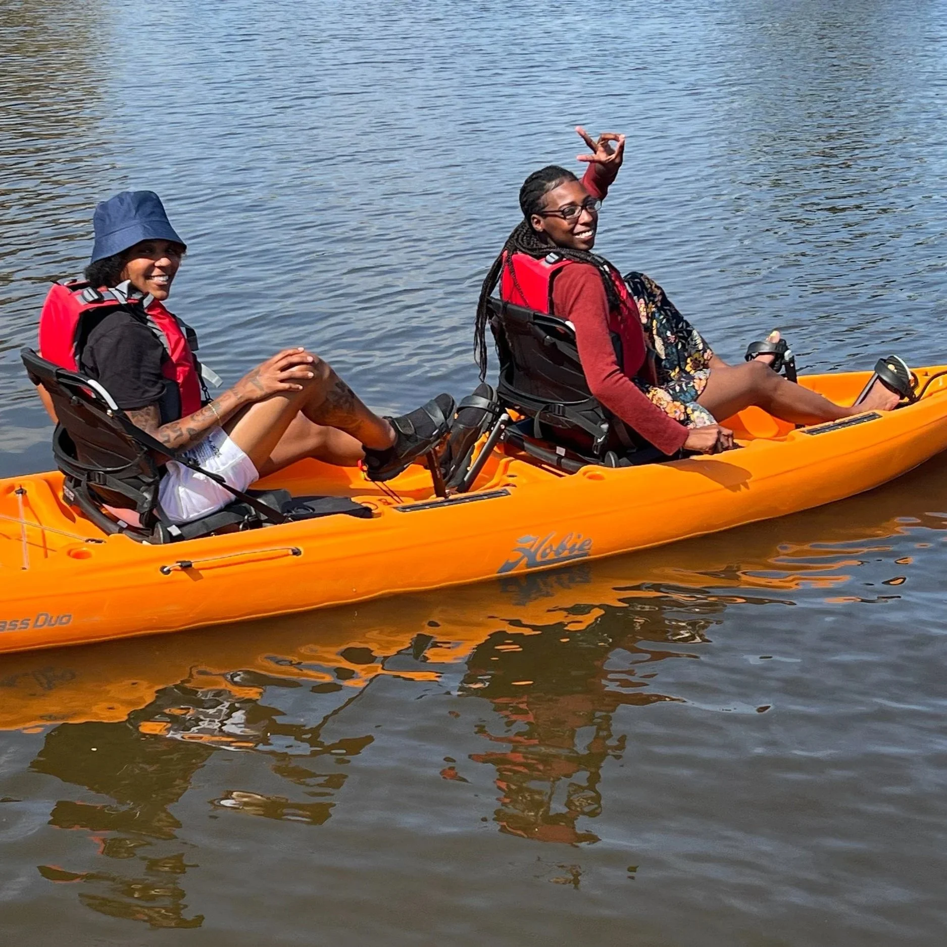 The Hobie tandem pedal kayak is a favorite. 
