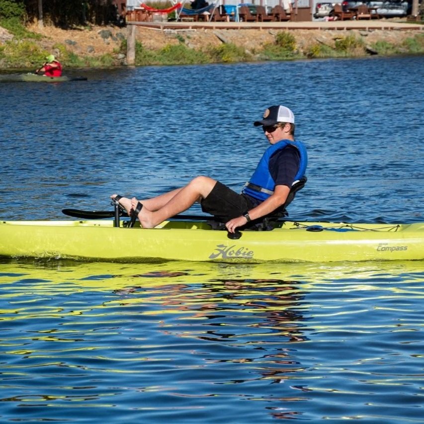 Single pedal kayak: 2x as far, 2x as fast: $40/hr.